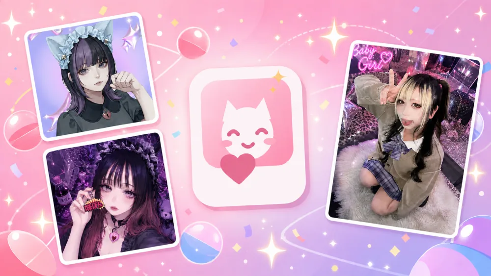 めるてぃきゃんでぃのキャスト素材とコンチェキのロゴを使った紹介ビジュアル
